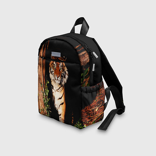 Детский рюкзак Тигр выглядывает из темноты - большая картинка / 3D-принт – фото 3