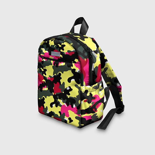 Детский рюкзак Камуфляж: контраст цветов / 3D-принт – фото 3