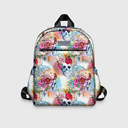 Детский рюкзак Цветы и бабочки 5, цвет: 3D-принт