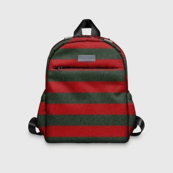 Детский рюкзак Красно-полосатый, цвет: 3D-принт