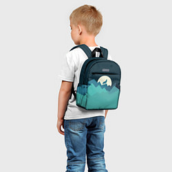 Детский рюкзак Воющий волк, цвет: 3D-принт — фото 2