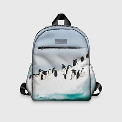 Детский рюкзак Пингвины на айсберге, цвет: 3D-принт