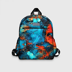 Детский рюкзак Потёртые пятна красок, цвет: 3D-принт