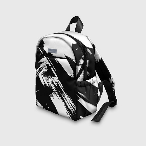 Детский рюкзак Чёрно-белый / 3D-принт – фото 3