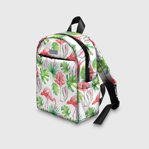 Детский рюкзак Фламинго в тропиках / 3D-принт – фото 3