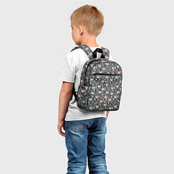 Детский рюкзак Лисы и геометрия, цвет: 3D-принт — фото 2