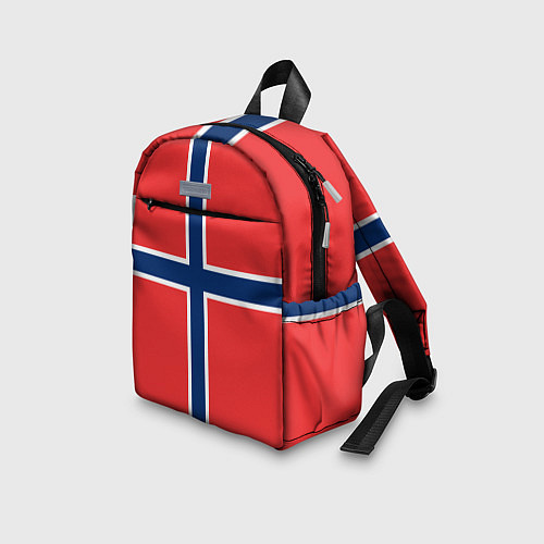 Детский рюкзак Флаг Норвегии / 3D-принт – фото 3
