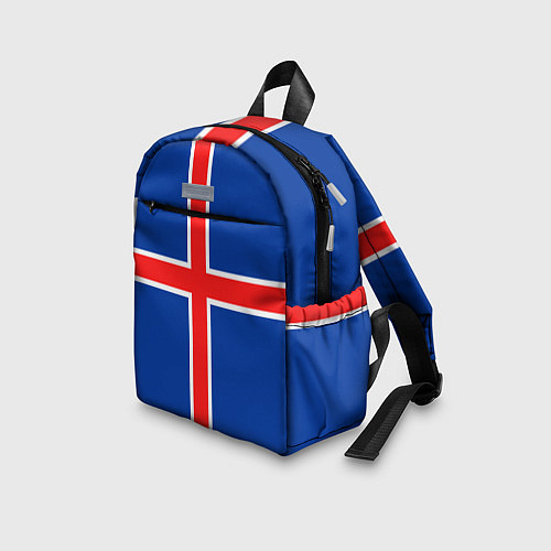 Детский рюкзак Флаг Исландии / 3D-принт – фото 3