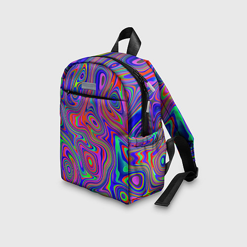 Детский рюкзак Цветная текстура 5 / 3D-принт – фото 3