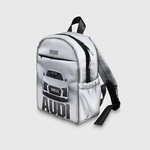 Детский рюкзак Audi серебро / 3D-принт – фото 3