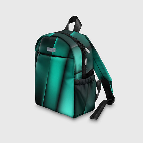Детский рюкзак Emerald lines / 3D-принт – фото 3