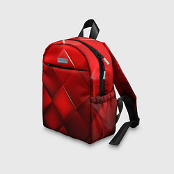 Детский рюкзак Red squares, цвет: 3D-принт — фото 2
