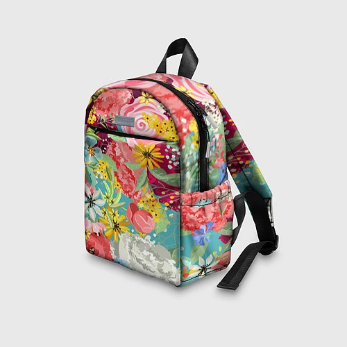 Детский рюкзак Букет цветов / 3D-принт – фото 3