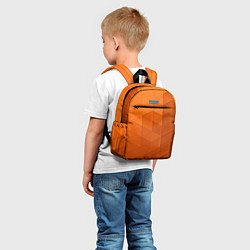 Детский рюкзак Orange abstraction, цвет: 3D-принт — фото 2