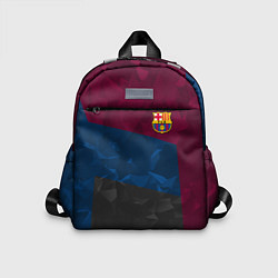 Детский рюкзак FC Barcelona: Dark polygons, цвет: 3D-принт