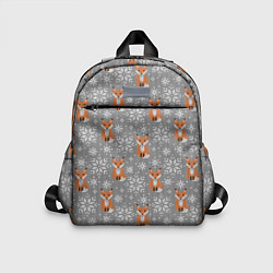 Детский рюкзак Зимние лисицы, цвет: 3D-принт