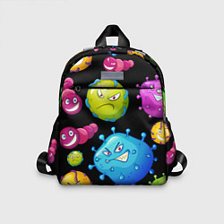 Детский рюкзак Веселые микробы, цвет: 3D-принт