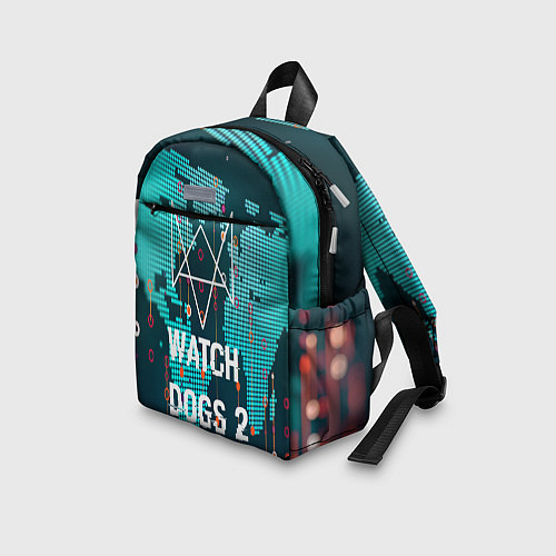 Детский рюкзак Watch Dogs 2: Network Hack / 3D-принт – фото 3