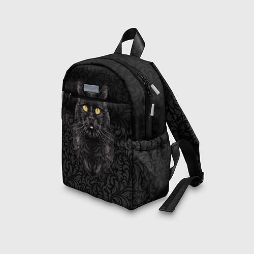 Детский рюкзак Чёрный котик / 3D-принт – фото 3