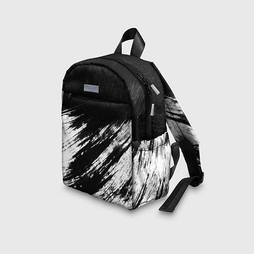Детский рюкзак Белый и черный / 3D-принт – фото 3