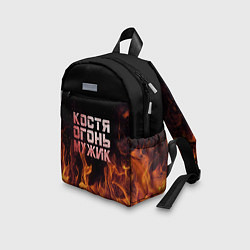 Детский рюкзак Костя огонь мужик, цвет: 3D-принт — фото 2