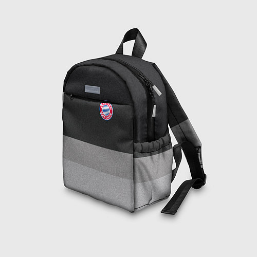 Детский рюкзак ФК Бавария: Серый стиль / 3D-принт – фото 3