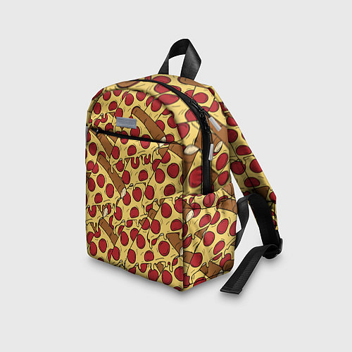 Детский рюкзак Любитель пиццы / 3D-принт – фото 3