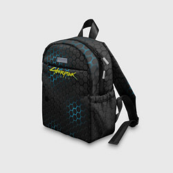 Детский рюкзак Cyberpunk 2077: Blue Carbon, цвет: 3D-принт — фото 2