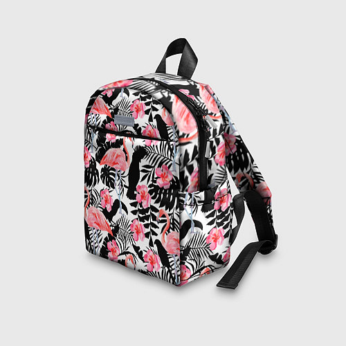 Детский рюкзак Black Flamingo / 3D-принт – фото 3