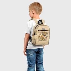 Детский рюкзак Игривые корги, цвет: 3D-принт — фото 2