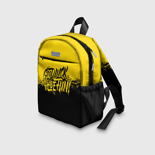 Детский рюкзак GLHF: Yellow Style / 3D-принт – фото 3