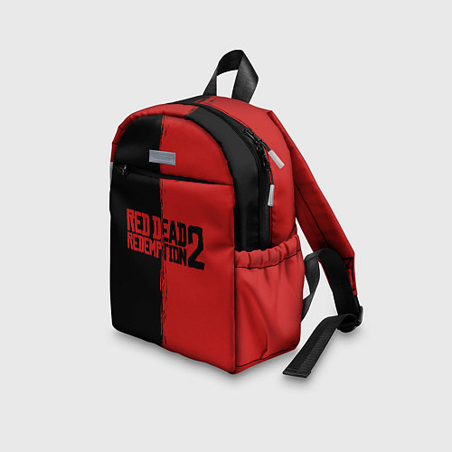 Детский рюкзак RDD 2: Black & Red / 3D-принт – фото 3