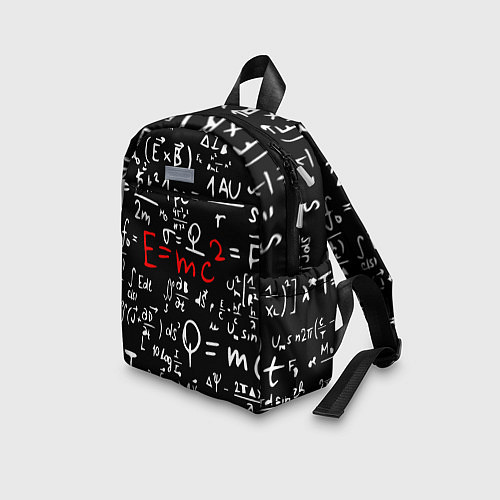 Детский рюкзак E=mc2: Black Style / 3D-принт – фото 3