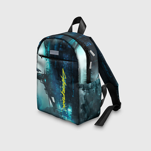Детский рюкзак Cyberpunk 2077: Techno / 3D-принт – фото 3