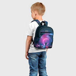 Детский рюкзак Любовь в космосе, цвет: 3D-принт — фото 2