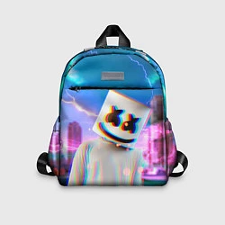 Детский рюкзак Marshmello: Glitch Effect, цвет: 3D-принт