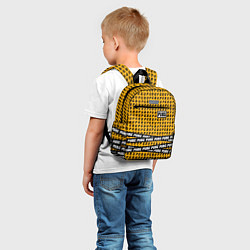 Детский рюкзак PUBG Life: Yellow Style, цвет: 3D-принт — фото 2