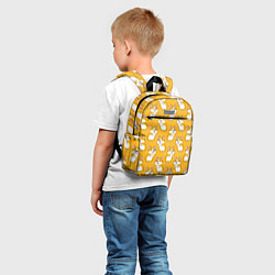 Детский рюкзак Корги паттерн, цвет: 3D-принт — фото 2