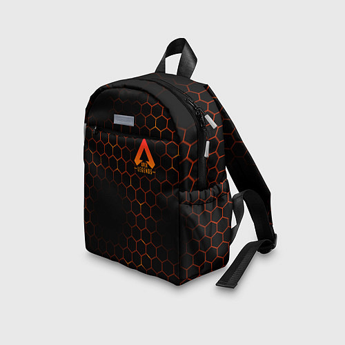 Детский рюкзак Apex Legends: Orange Carbon / 3D-принт – фото 3