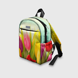 Детский рюкзак Цветущие тюльпаны, цвет: 3D-принт — фото 2