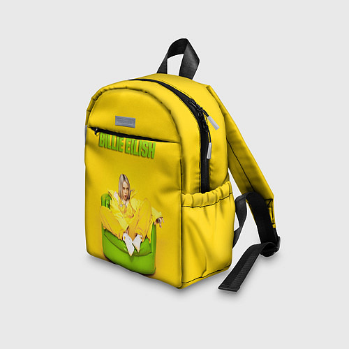 Детский рюкзак Billie Eilish: Yellow Mood / 3D-принт – фото 3