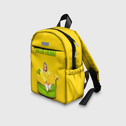 Детский рюкзак Billie Eilish: Yellow Mood, цвет: 3D-принт — фото 2