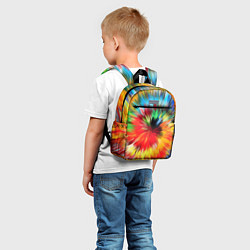Детский рюкзак Абстракция разноцветная и яркая, цвет: 3D-принт — фото 2