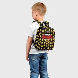 Детский рюкзак Brawl Stars: Yellow Style, цвет: 3D-принт — фото 2
