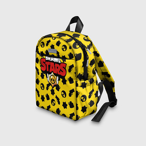 Детский рюкзак Brawl Stars: Yellow & Black / 3D-принт – фото 3