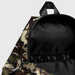 Детский рюкзак Камуфляж - лошади, цвет: 3D-принт — фото 2