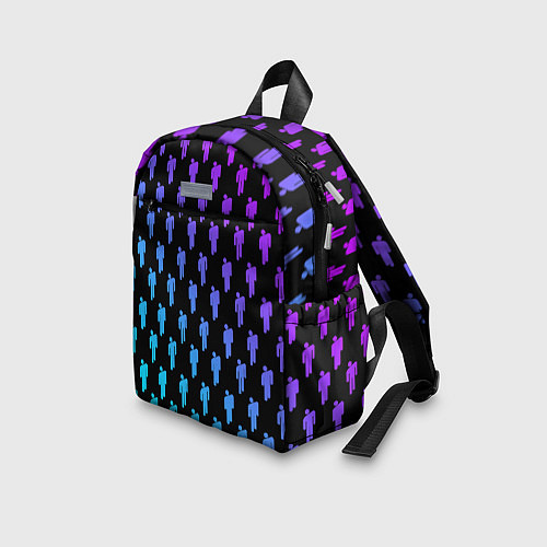 Детский рюкзак Billie Eilish: Neon Pattern / 3D-принт – фото 3