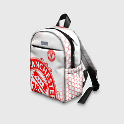 Детский рюкзак Манчестер Юнайтед white, цвет: 3D-принт — фото 2