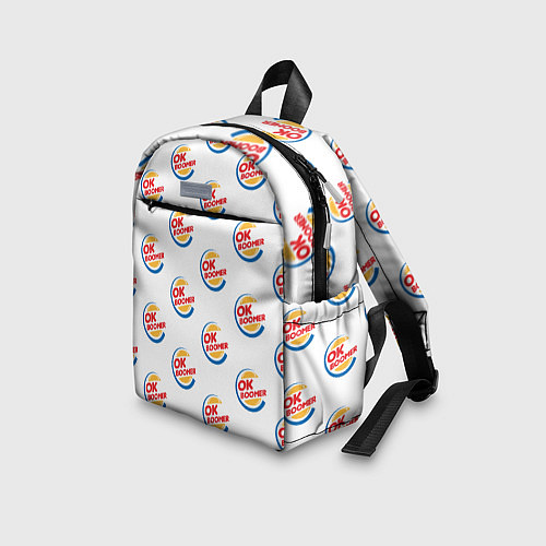 Детский рюкзак OK boomer logo / 3D-принт – фото 3