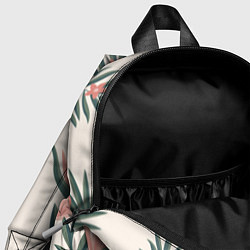 Детский рюкзак Розовый фламинго и цветы, цвет: 3D-принт — фото 2